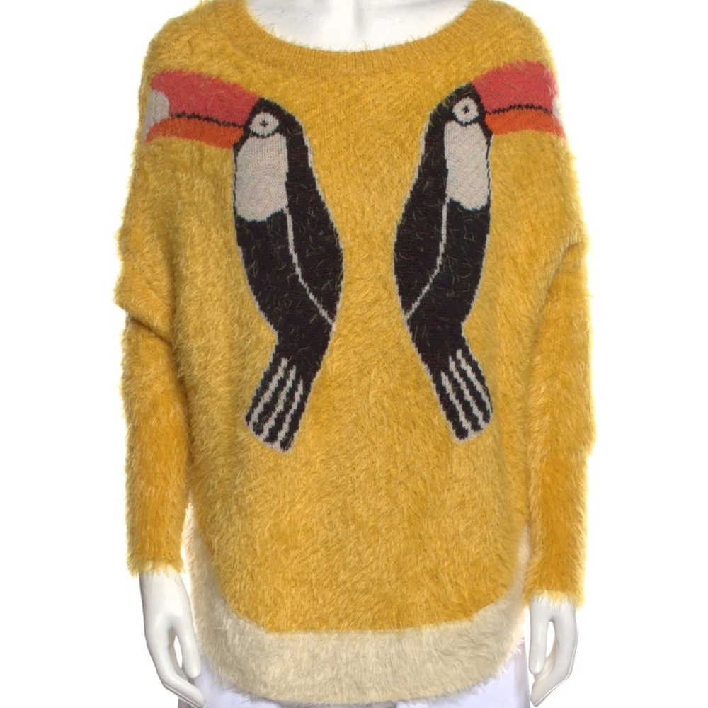 Vibrant Yellow Toucan Sweater
